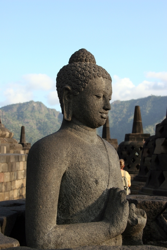 Borobudur temple, Java Yogyakarta Indonesia 7.jpg - Indonesia Java Yogyakarta. Borobudur temple